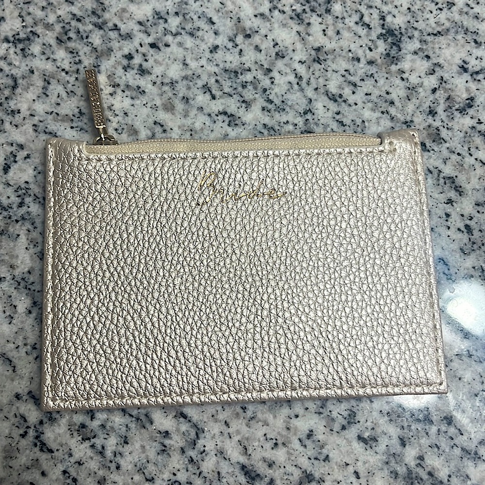 Shiraleah Bride Slim Wallet Metallic Gold *NWT*